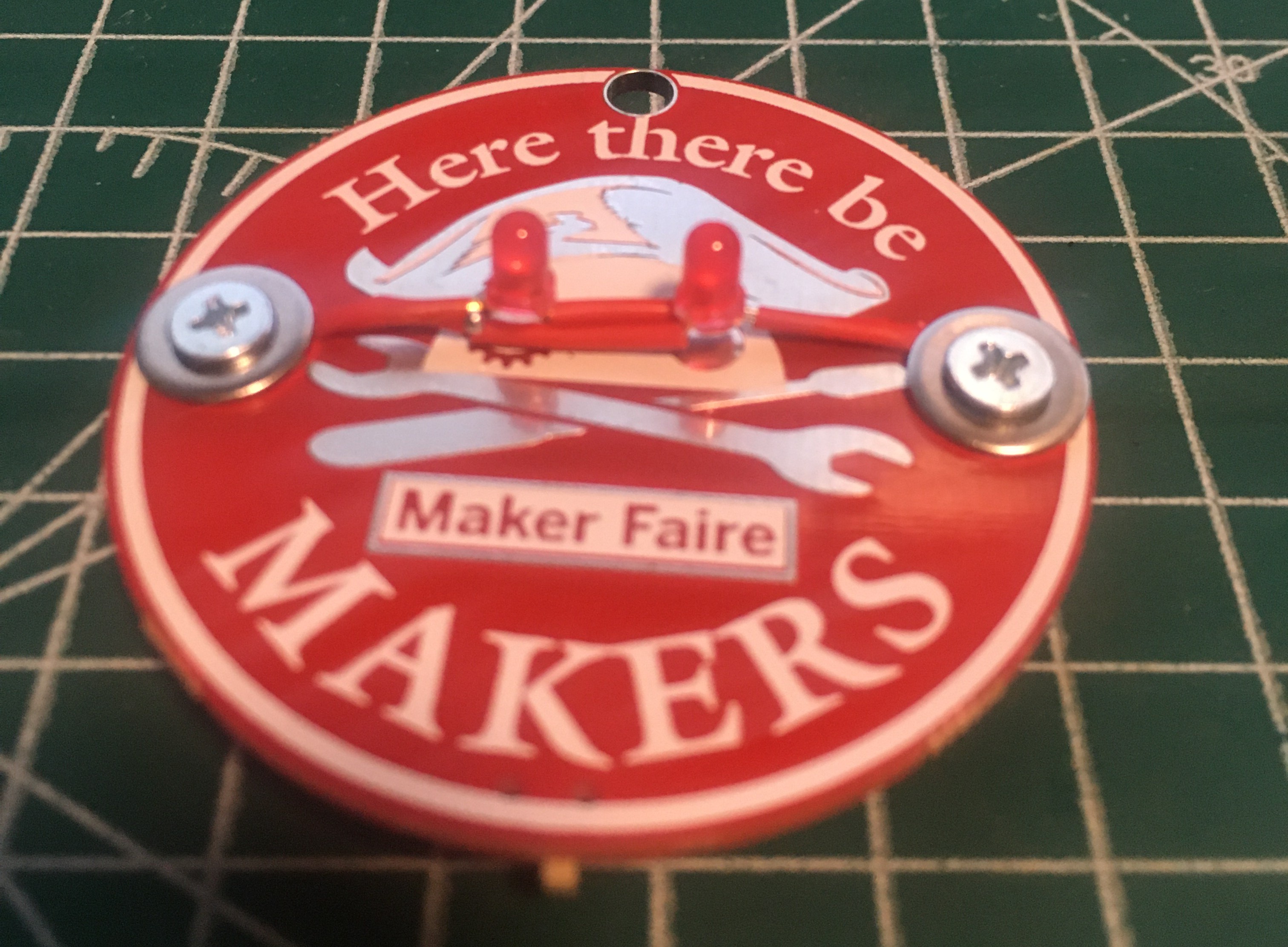 John's Makers PCB badge