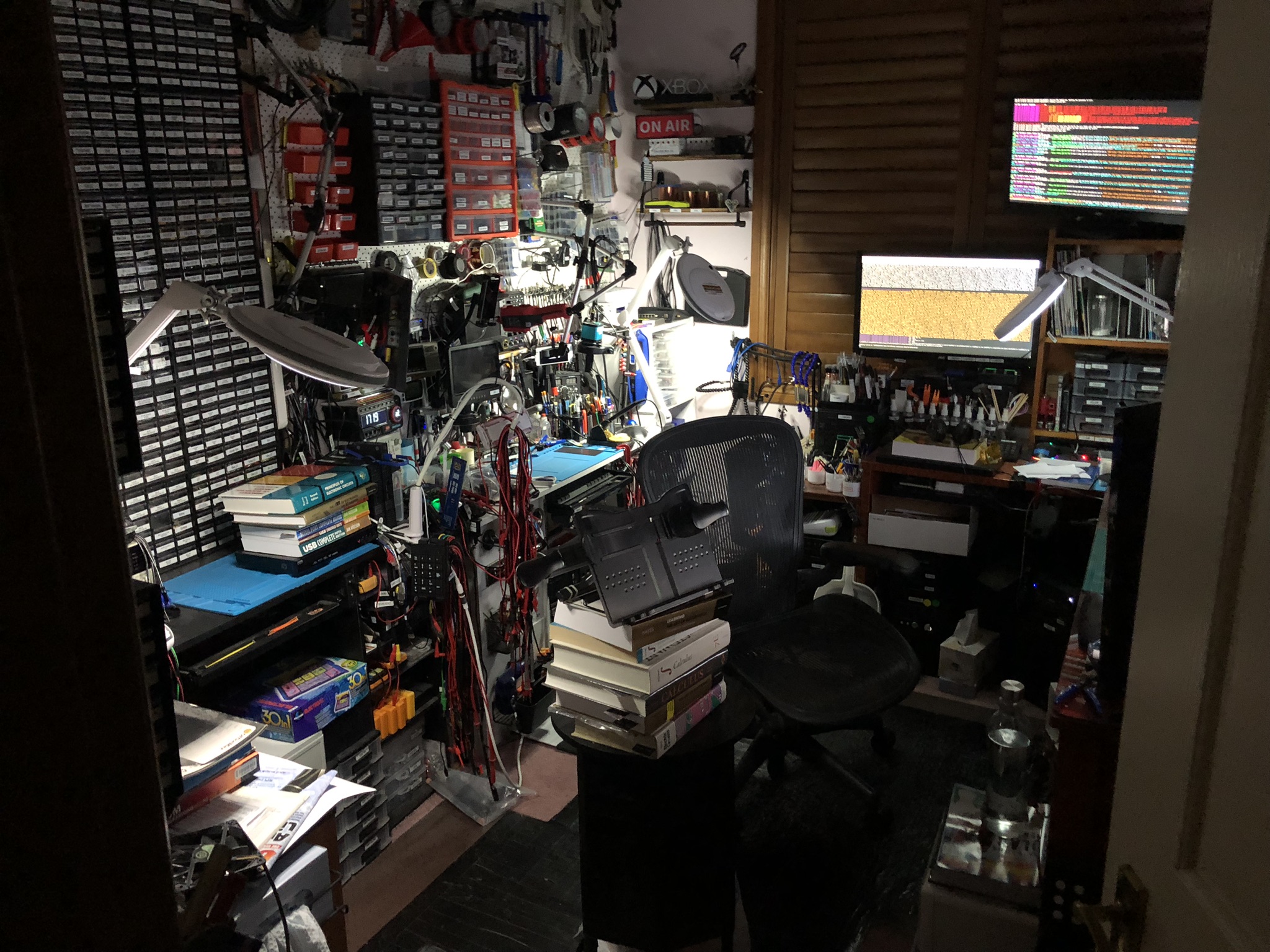 A photo of John's lab