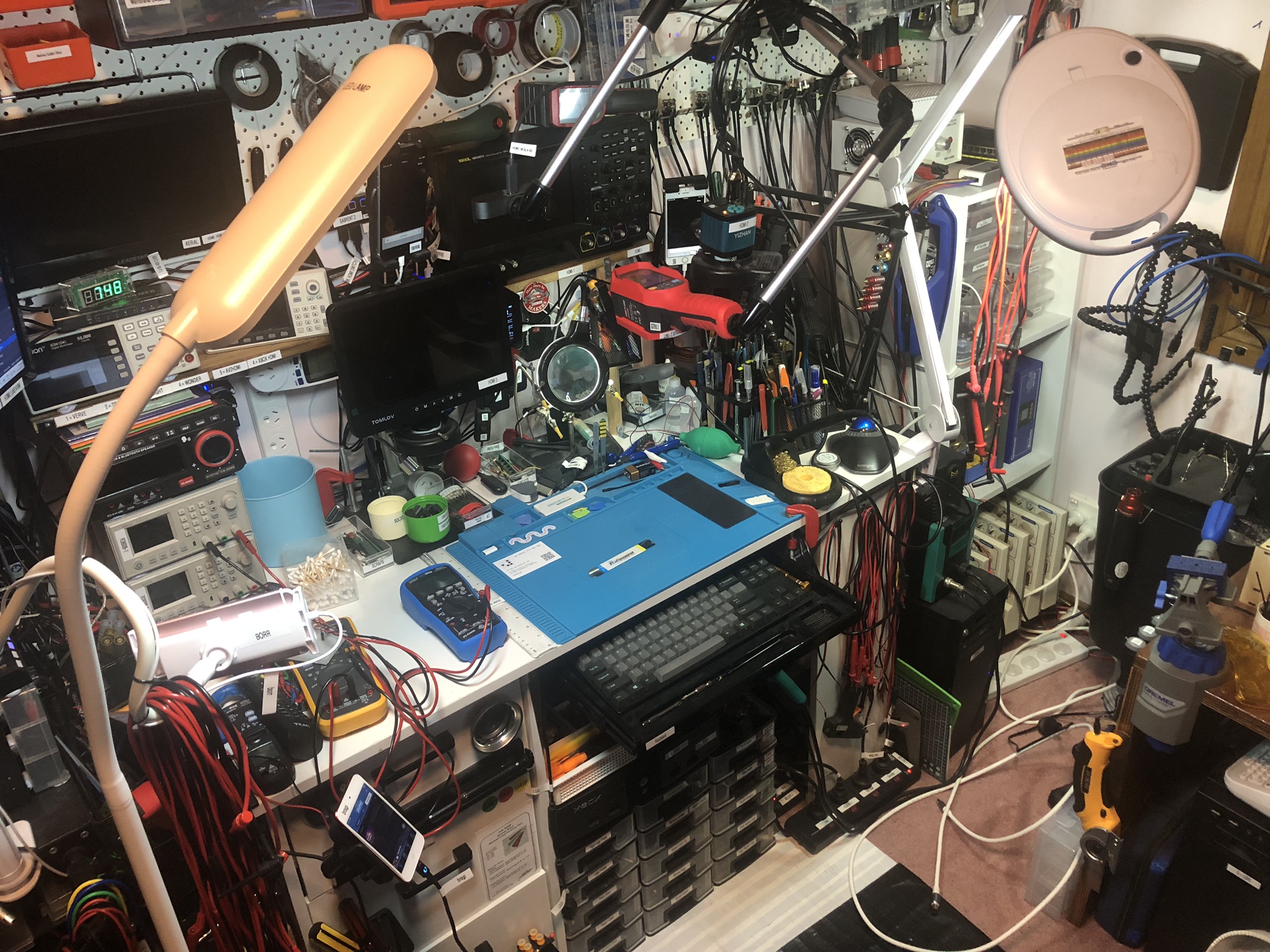 Wide view of the bench