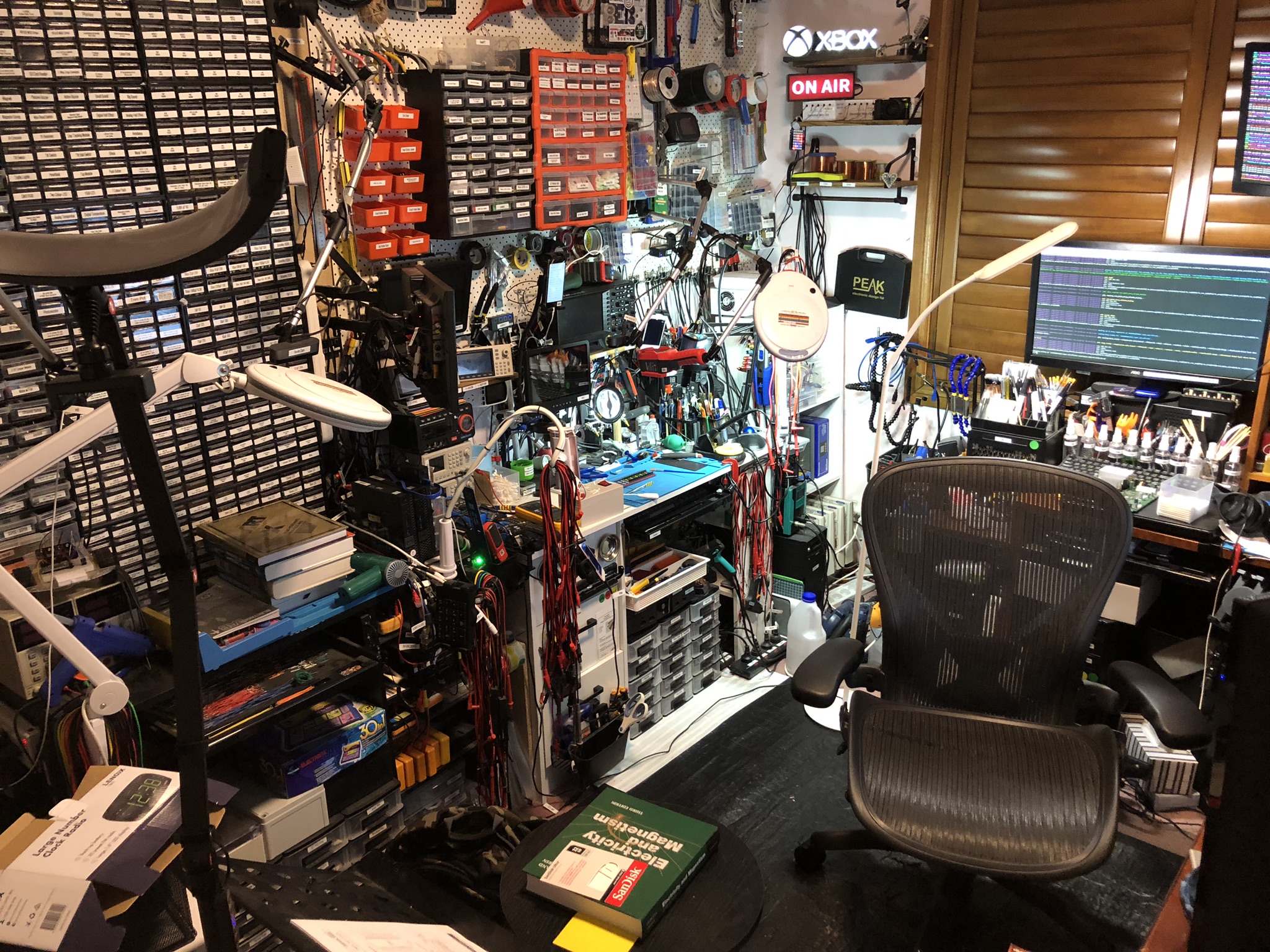 A photo of John's lab