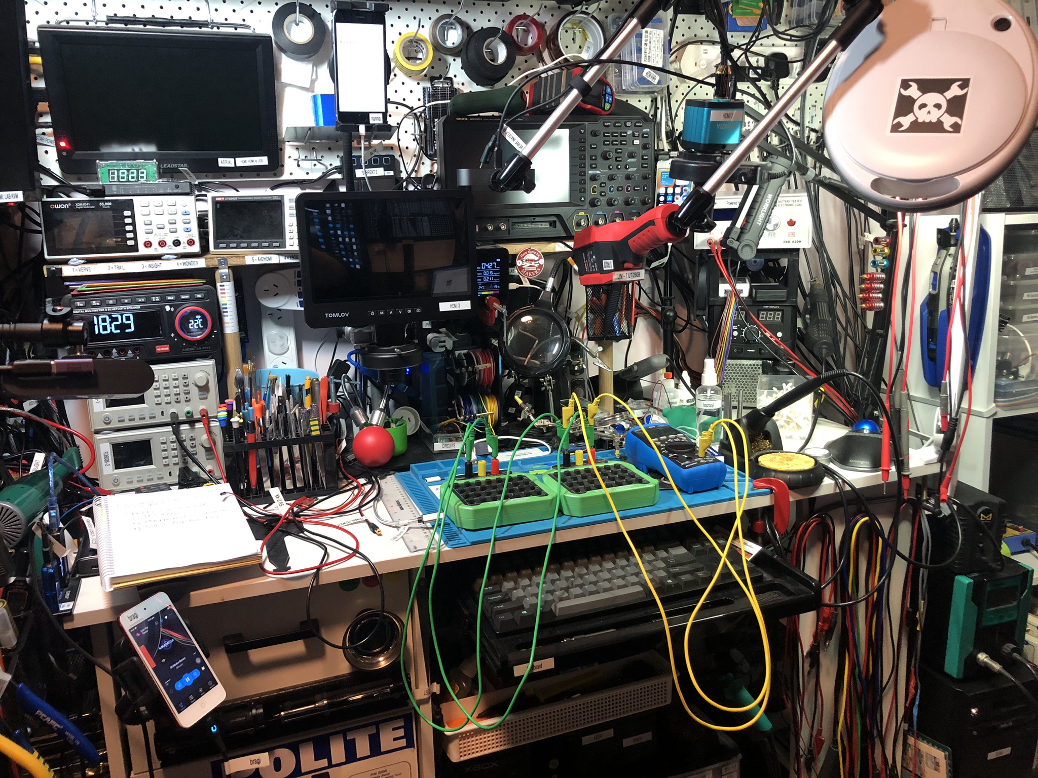 A photo of John's bench