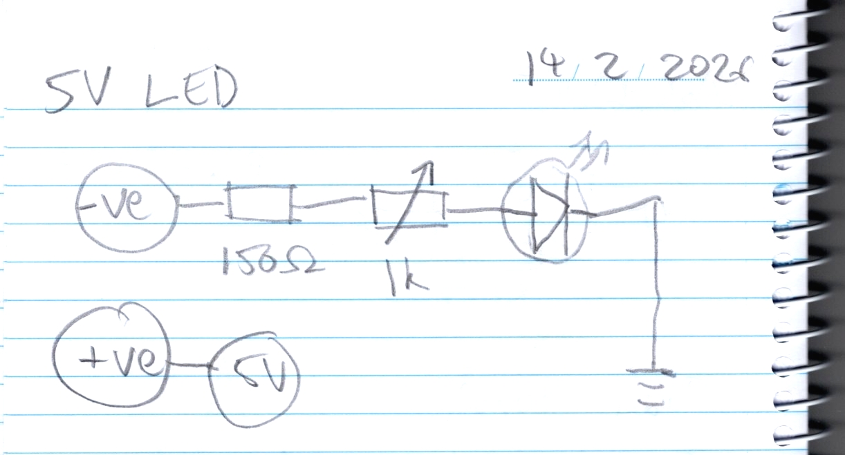 The schematic from my notebook